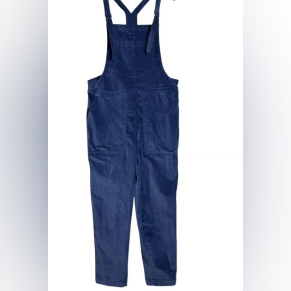 Aerie Women's Blue Velvet Overall Jumpsuit. Size SP
